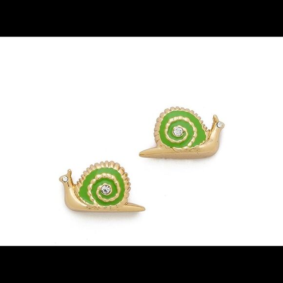 kate spade Jewelry - Kate Spade Lawn Party Snail Stud Earrings
